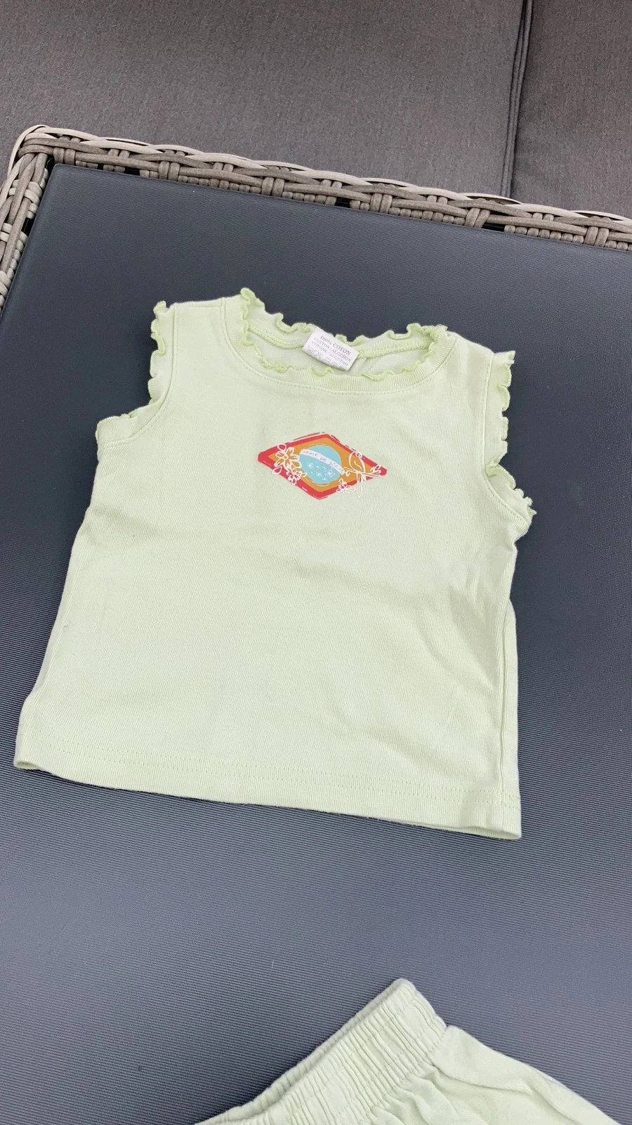 Conjunto lote de roupas para bebê menina criança tamanho 2 anos 24 meses short regata – photo 4